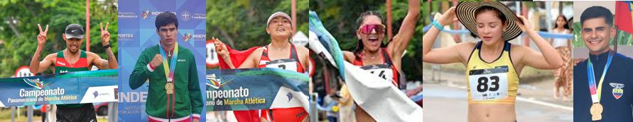 MÉXICO, PERÚ, COLOMBIA Y ECUADOR, SE QUEDARON CON LAS SEIS MEDALLAS DE ORO EN DISPUTA EN EL PANAMERICANO DE MARCHA
