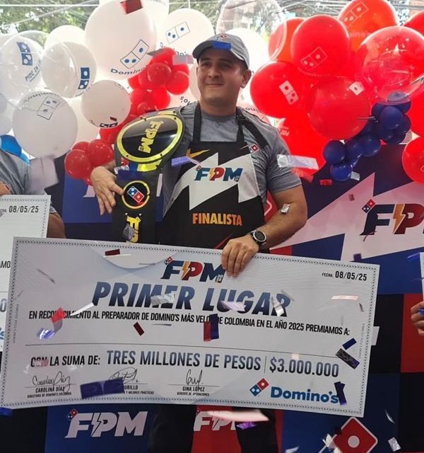 DOMINO’S ELIGIÓ AL PIZZERO MÁS RÁPIDO DE COLOMBIA EN EL ‘FASTEST PIZZA MAKER’ EDICIÓN 2025
