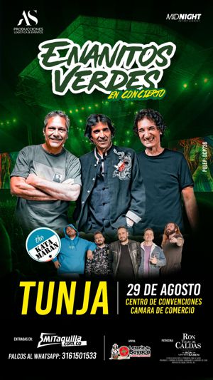 ENANITOS VERDES LLEGA A TUNJA EN CONCIERTO