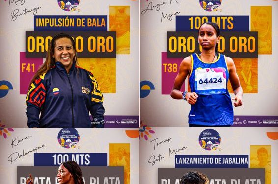 COLOMBIA SUMA 4 MEDALLAS EN EL MUNDIAL DE PARAATLETISMO 2025