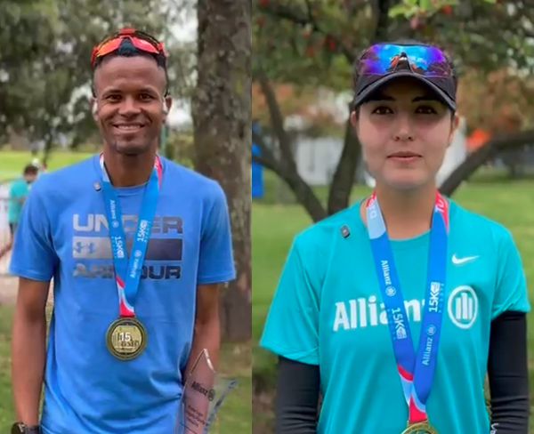 CARLOS SAN MARTÍN Y CATALINA LÓPEZ LOS GANADORES DE LA VERSIÓN XV DE LA CARRERA ALLIANZ 15K BOGOTÁ.