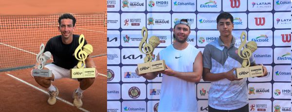 BRUNO FERNANDEZ EN SENCILLOS Y JUAN SEBASTIÁN GÓMEZ CON DANIEL NUNEZ EN DOBLES FUERON LOS CAMPEONES DEL IBAGUÉ OPEN CHALLENGER M15
