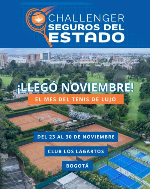 EN NOVIEMBRE EL TENIS MUNDIAL LLEGA A BOGOTÁ CON EL CHALLENGER SEGUROS DEL ESTADO 2025