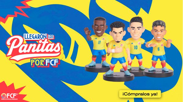 “LOS PANITAS”, COLECCIÓN DE 15 FIGURAS DE LA SELECCIÓN COLOMBIA