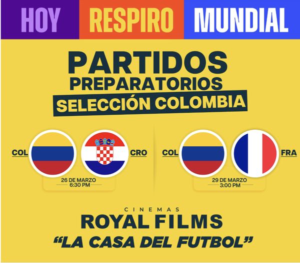 «DEL ESTADIO A LA PANTALLA GIGANTE». ROYAL FILMS CONVIERTE EL CINE EN LA CASA DEL FÚTBOL RUMBO AL MUNDIAL 2026
