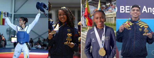 14 MEDALLAS PARA COLOMBIA EN LA JORNADA DEL JUEVES 23 DE ABRIL DE LOS SUDAMERICANOS DE LA JUVENTUD