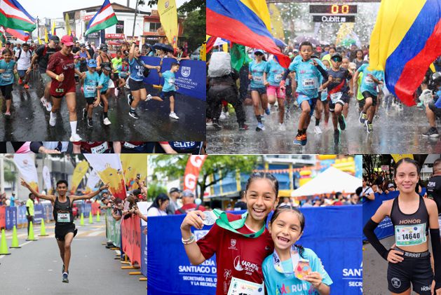 COLOR, ALEGRÍA Y DEPORTE EN FAMILIA EN EL PRIMER DÍA DE LA MARATÓN DE CALI