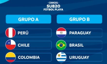 SORTEO FASE DE GRUPOS CONMEBOL SUB20 DE FÚTBOL PLAYA 2026