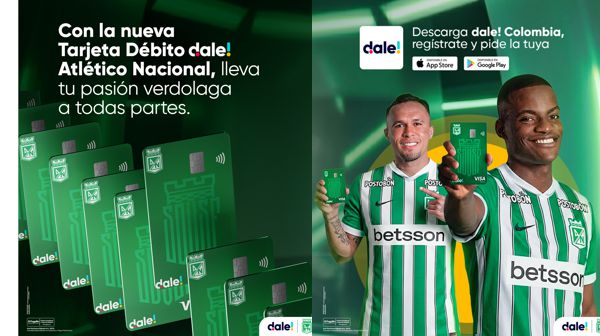 DALE! Y ATLÉTICO NACIONAL SE UNEN PARA LANZAR TARJETA OFICIAL CON BENEFICIOS Y EXPERIENCIAS PARA SUS HINCHAS