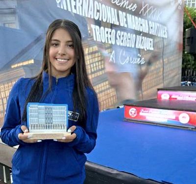 DANNA VALENTINA RIVERA DEL EQUIPO BOGOTÁ CONSIGUIÓ MEDALLA DE BRONCE EN EL GRAN PREMIO CANTONÉS DE LA CORUÑA