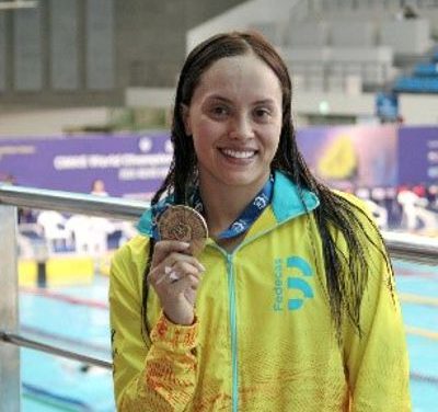 PAULA AGUIRRE SE CONSAGRÓ CAMPEONA MUNDIAL DE NATACIÓN CON ALETAS EN INCHEON