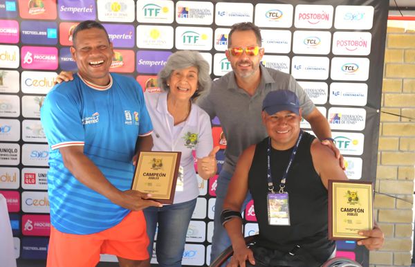 ELIECER OQUENDO SE CONSAGRÓ CAMPEÓN EN LA MODALIDAD DE DOBLES DEL BARRANQUILLA OPEN DE TENIS EN SILLA DE RUEDAS