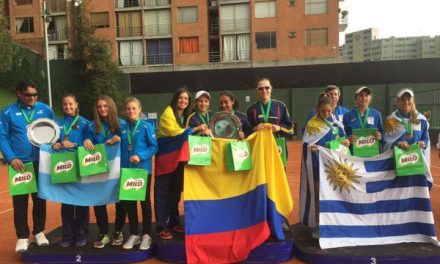 CUANDO CAMILA OSORIO LIDERÓ LA ESCUADRA NACIONAL QUE SE CONSAGRÓ CAMPEONA DEL SURAMERICANO SUB-16 DE TENIS EN BOGOTÁ