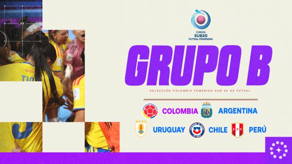 GRUPOS PARA LA CONMEBOL SUB-20 DE FUTSAL FEMENINA 2026