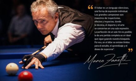 UNO DE LOS MEJORES JUGADORES DE LA HISTORIA DE BILLAR, MARCO ZANETTI ESTARÁ EN BOGOTÁ HASTA EL 27 DE AGOSTO