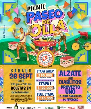 REGRESA “PICNIC PASEO DE OLLA” CON ALZATE, LOS DIABLITOS Y PROYECTO UNO