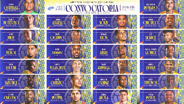 CONVOCATORIA SELECCIÓN COLOMBIA DE MAYORES PARA AMISTOSOS INTERNACIONALES DE SEPTIEMBRE Y OCTUBRE – 2026