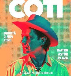 COTI LLEGA A BOGOTÁ CON UNA ÚNICA PRESENTACIÓN ÍNTIMA Y CARGADA DE GRANDES ÉXITOS EN EL TEATRO ASTOR PLAZA