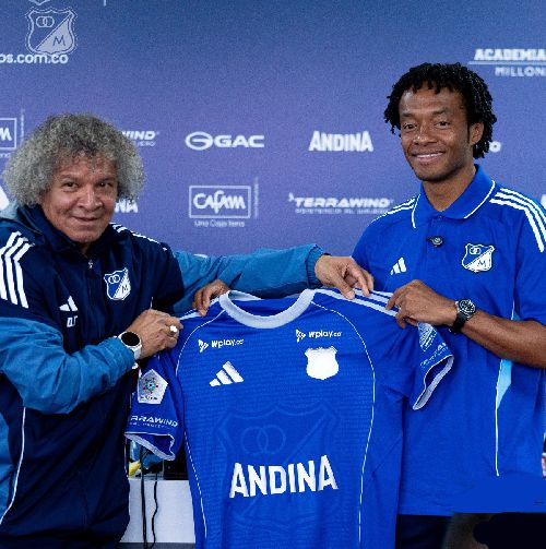 ¡EL SUEÑO AZUL SE REPITE! CERVEZA ANDINA Y MILLONARIOS FC VUELVEN A SUMAR ESFUERZOS PARA HACER REALIDAD LA LLEGADA DE JUAN GUILLERMO CUADRADO