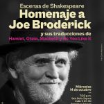 EN EL CNA SE HARÁ UN HOMENAJE AL HOMBRE QUE PUSO A SHAKESPEARE A HABLAR EN COLOMBIANO, JOE BRODERICK