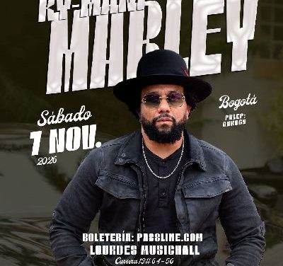 KY-MANI MARLEY REGRESA A COLOMBIA PARA DAR UN CONCIERTO DE REGGAE LOVE EN LOURDES MUSIC HALL