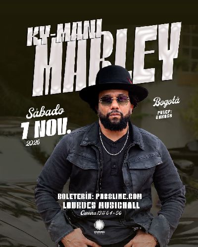 KY-MANI MARLEY REGRESA A COLOMBIA PARA DAR UN CONCIERTO DE REGGAE LOVE EN LOURDES MUSIC HALL