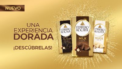 FERRERO ROCHER AMPLÍA SU PORTAFOLIO EN COLOMBIA CON EL LANZAMIENTO DE SUS TABLETAS DE CHOCOLATE