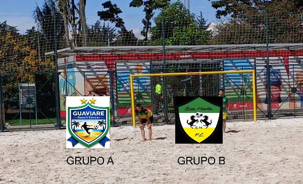 GUAVIARE Y SAN MARTÍN LIDERAN EL NACIONAL PRELIBERTADORES MASCULINO DE FÚTBOL PLAYA 2026 CORRESPONDIENTE AL GRUPO 1, SEDE BOGOTÁ