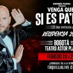 ANDRÉS PARRA REGRESA A BOGOTÁ CON LA RESIDENCIA DE “VENGA QUE SI ES PA’ ESO”