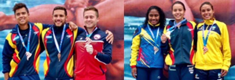 TRES OROS PARA COLOMBIA EN 1A JORNADA DE CLAVADOS