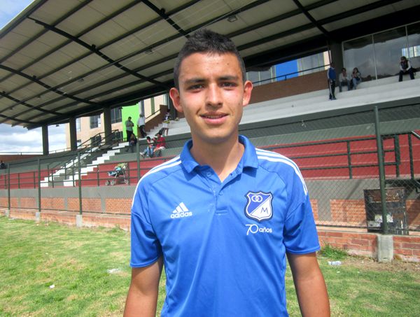 ANDRÉS FELIPE DELGADO JUGADOR DE MILLONARIOS DIVISIONES MENORES