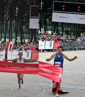 ANGIE ORJUELA Y JHON TELLO GANADORES 7a. VERSIÓN RUN TOUR