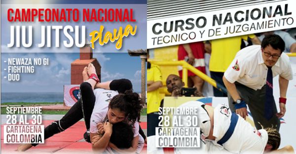 CAMPEONATO NACIONAL DE JIU JITSU Y CURSO EN CARTAGENA
