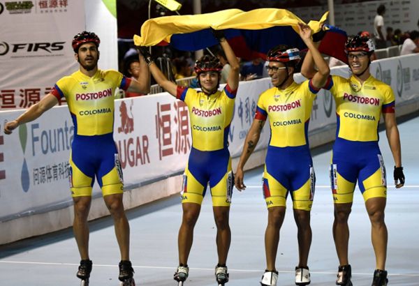 RUTA DORADA PARA COLOMBIA EN WORLD ROLLER GAMES