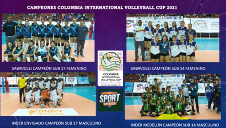 COLOMBIA INTERNATIONAL VOLLEYBALL CUP TIENE SUS CAMPEONES