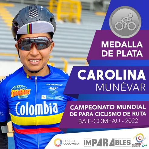 MEDALLA DE PLATA PARA COLOMBIA EN EL MUNDIAL DE PARACICLISMO