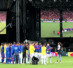 Caterin entrega bandera