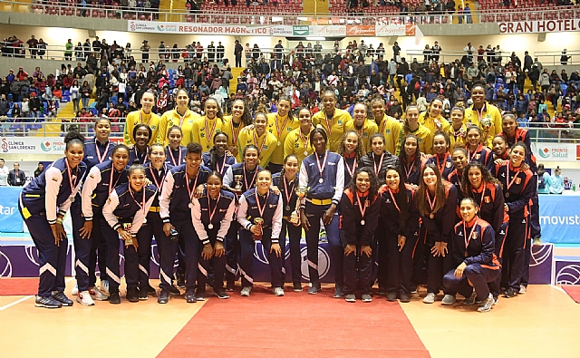 Colombia segundo en sudamericano femenino voleibol Perú