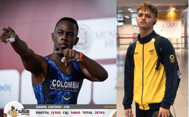 COLOMBIA ACUMULA CUATRO MEDALLAS EN EL CAMPEONATO MUNDIAL JUVENIL IWF 2022 EN HERAKLION, GRECIA
