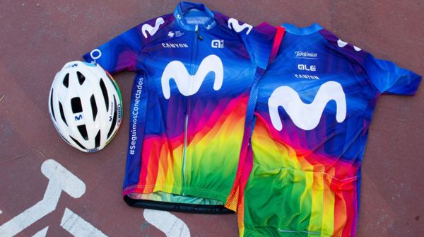DISEÑO DEFINITIVO DEL MAILLOT SOLIDARIO DE MOVISTAR TEAM