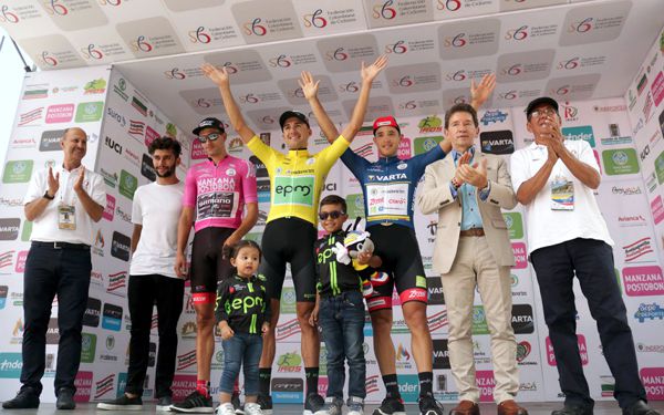 Juan Pablo Suarez primer lider vuelta a Colombia 2017
