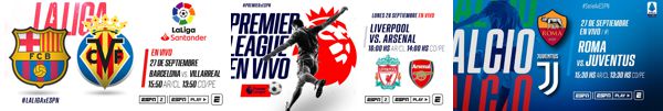BARCELONA, JUVENTUS Y LIVERPOOL EN LA GRAN PROPUESTA DE #FUTBOLXESPN