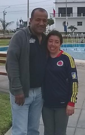 Luis Lavalle y esposa Martha