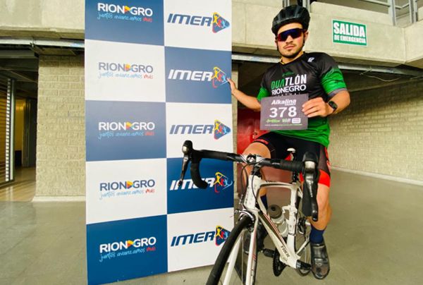 LUIS MIGUEL RAMÍREZ, ESPERANZA DE RIONEGRO EN EL DUATLÓN VIRTUAL 2020