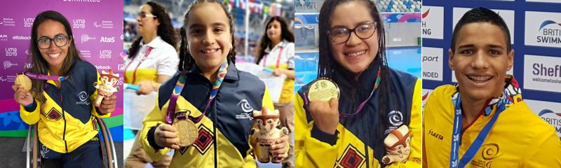 11 MEDALLAS CONSIGUIÓ COLOMBIA EN EL SÉPTIMO DÍA DE COMPETENCIAS EN LOS JUEGOS PARAPANAMERICANOS LIMA 2019