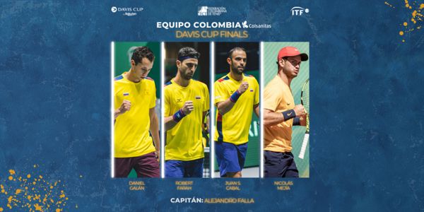 EQUIPO COLOMBIA COLSANITAS: NÓMINA CONFIRMADA PARA LA DAVIS CUP FINALS