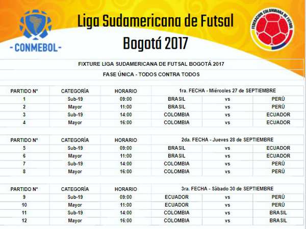 Programación Liga Sudamericana.