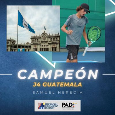 SAMUEL HEREDIA, DEL EQUIPO COLOMBIA PAD, GANA SU TERCER TÍTULO DEL AÑO EN EL J4 GUATEMALA