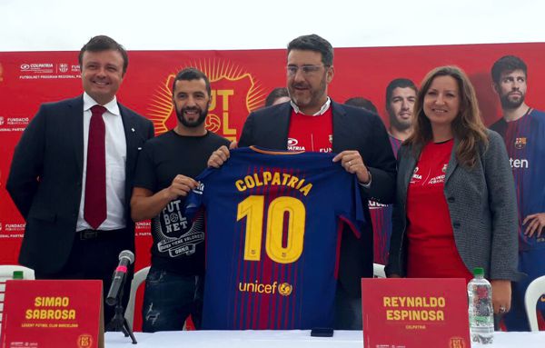 Simao Sabrosa inauguró Festival de fútbol para niños