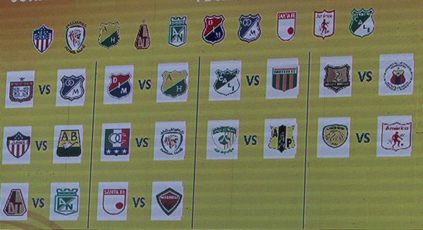 Sorteo Liga Aguila 2018